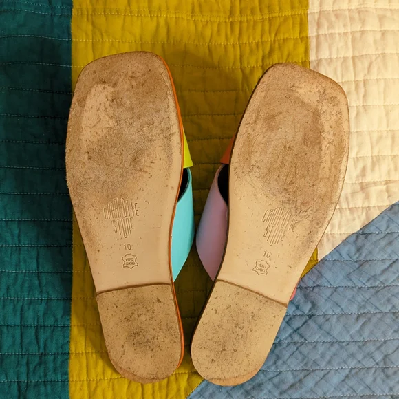 Charlotte Stone Leather Sandals - Picture 4 of 5